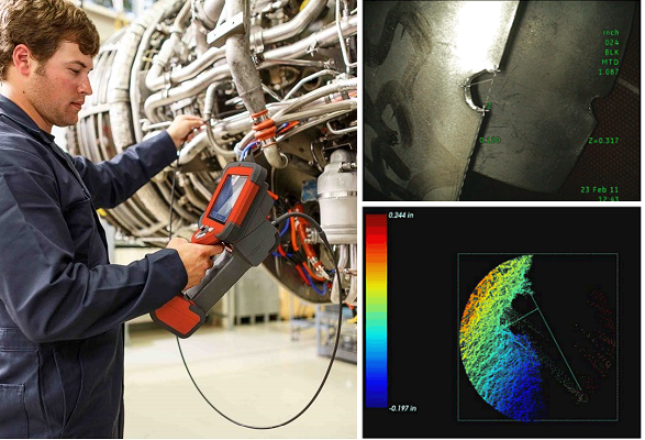 使用韋林工業(yè)內窺鏡查找并測量缺陷
