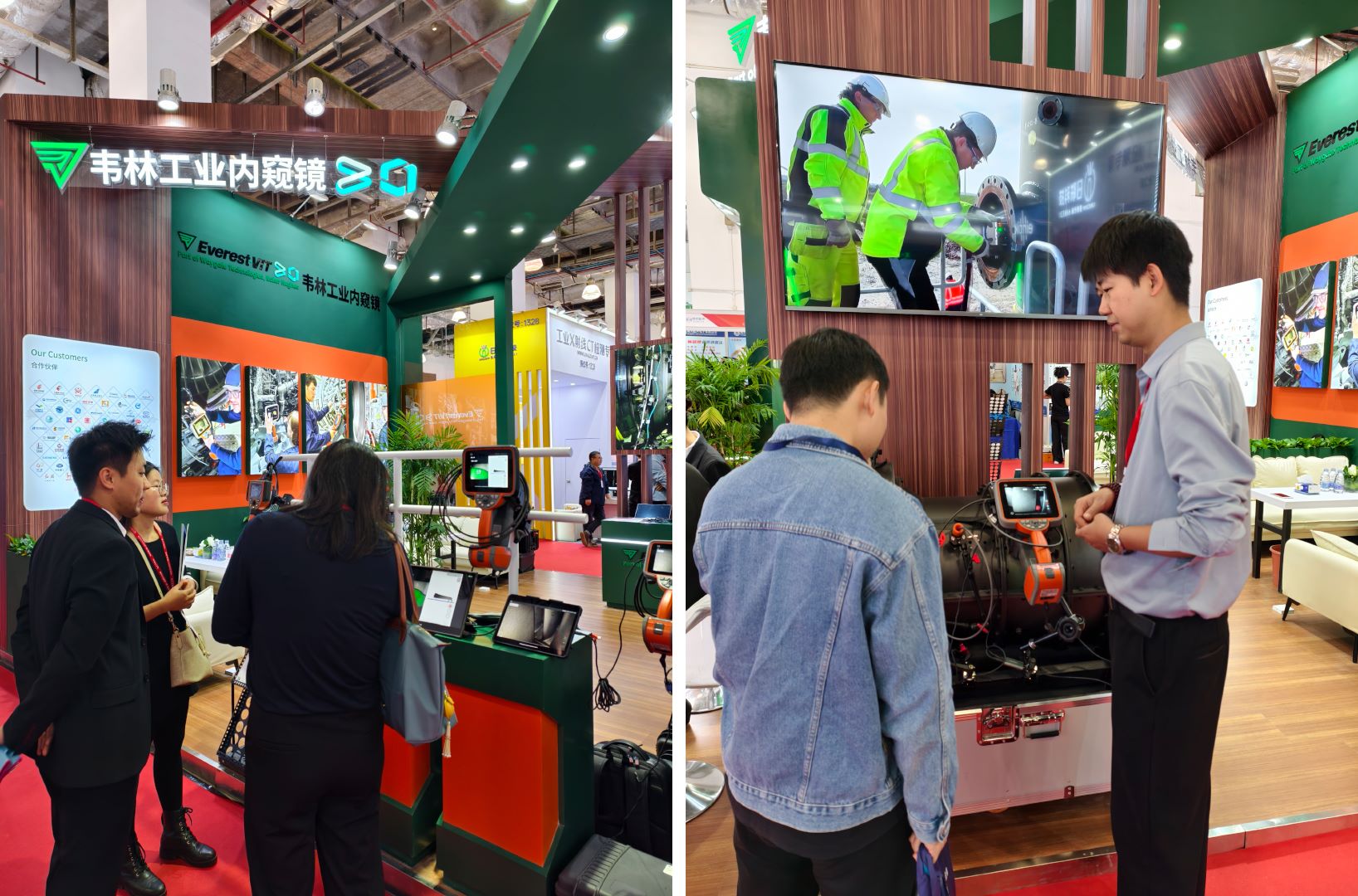 韋林工業(yè)內(nèi)窺鏡展位吸引大批觀眾駐足體驗(yàn)